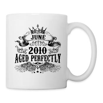 2010 | June Aged Perfectly 2010 birthday gift - Mug - white - Right