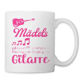 Gitarrenspielerin Gitarristin Coole Mädels - Tasse - Weiß - Rechts