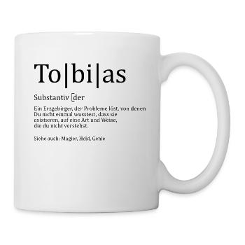 Erzgebirge Tobias - Tasse - Weiß - Rechts