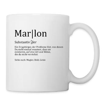 Erzgebirge Marlon - Tasse - Weiß - Rechts