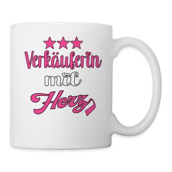 Verkäuferin - Tasse - Weiß - Rechts