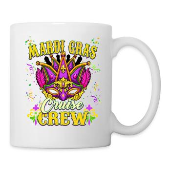 Mardi Gras Kreuzfahrt Crew - Tasse - Weiß - Rechts