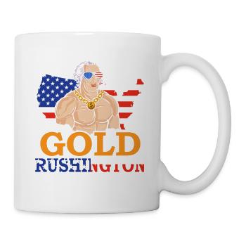 Gold Rushington July 4 Independence Day - Mug - white - Right