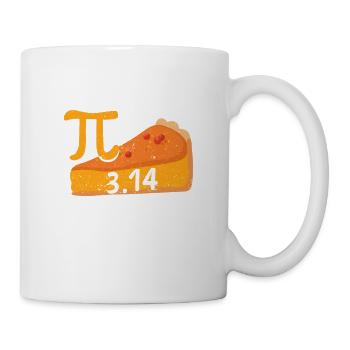 Happy Pi Day Math Slice Of Pie Pun Pumpkin Pie - Mug - white - Right