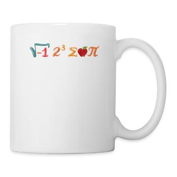 Pi Jour I Huit Somme Apple Pi Drôle de maths - Mug blanc - blanc - Droite