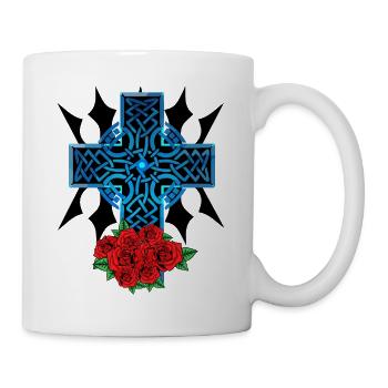 Croix de fantaisie Croix Crucifix Église Religion - Mug blanc - blanc - Droite
