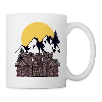 Middle Ages Castle Fortress Kingdom King Castle - Mug - white - Right
