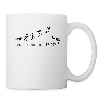 Tauchen Tauchsport Wassersport Wochenende Taucher - Tasse - Weiß - Rechts