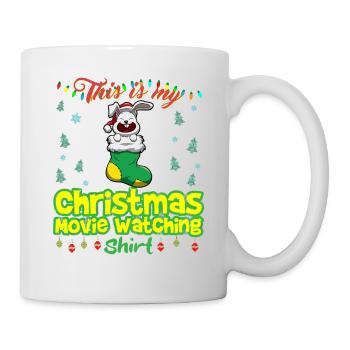 Ceci est ma chemise de film de Noël - Mug blanc - blanc - Droite