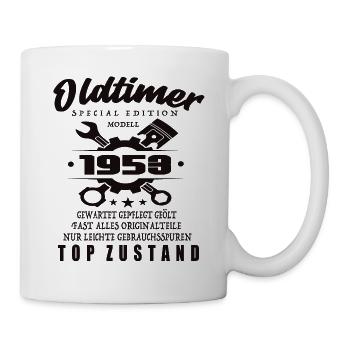 Oldtimer Special Edition Modell 1953 Geburtstag - Tasse - Weiß - Rechts