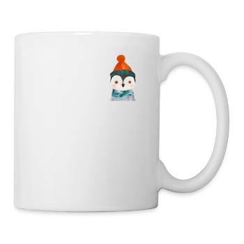 Cute Penguin Chest Pocket - Mug - white - Right