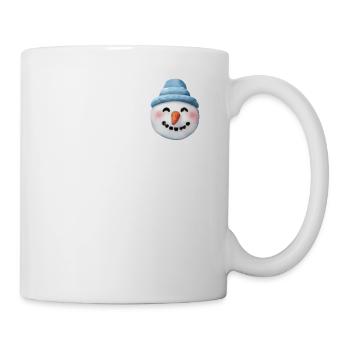 Vintage Winter Snowman Head - Mug - white - Right