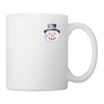 Vintage Winter Snowman Head - Mug - white - Right