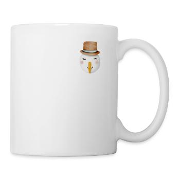 Retro Snowman Face Chest Pocket - Mug - white - Right