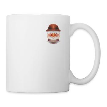 Retro Winter Snowman Face - Mug - white - Right