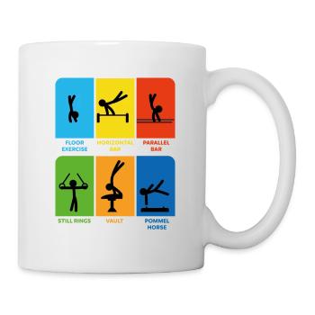 Gymnastik Männerturnen Veranstaltungen Turner - Tasse - Weiß - Rechts