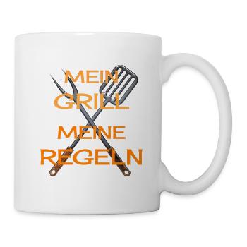 Mein Grill - Tasse - Weiß - Rechts