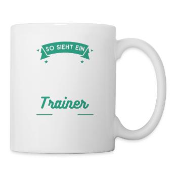 So Sieht Ein Richtig Cooler Volleyballer Aus - Tasse - Weiß - Rechts
