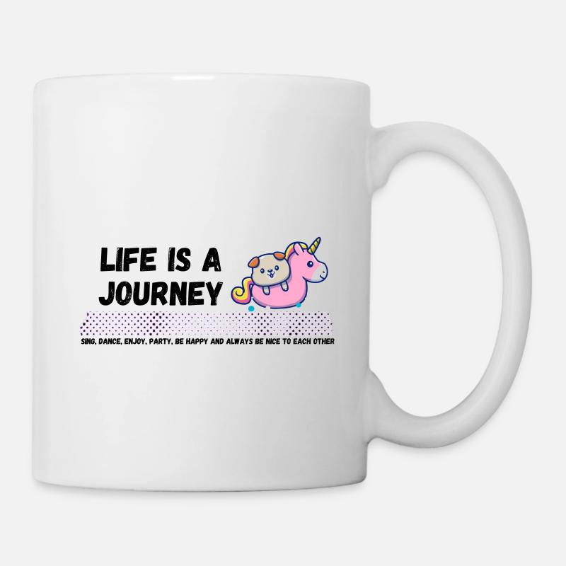 Life is a journey - Mug - white