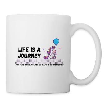 Das Leben Ist Eine Reise - Tasse - Weiß - Rechts