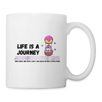Das Leben Ist Eine Reise - Tasse - Weiß - Rechts