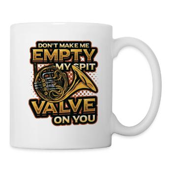 Empty My Spit, value French horn - Mug - white - Right