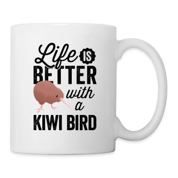 Tout va mieux avec Kiwi Bird New Zealand Kiwi - Mug blanc - blanc - Droite