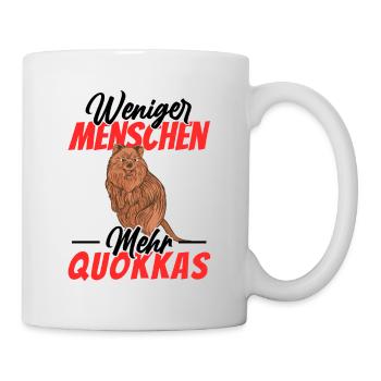 Weniger Menschen mehr Quokkas Quokka - Tasse - Weiß - Rechts