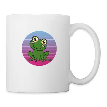 Grenouille Je ne peux pas J’ai des plans avec mes grenouilles - Mug blanc - blanc - Droite