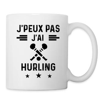 cadeau je peux pas j'ai hurling - Mug blanc - blanc - Droite
