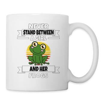 Frog Never Stand Between A Girl And Her Frogs - Mug - white - Right