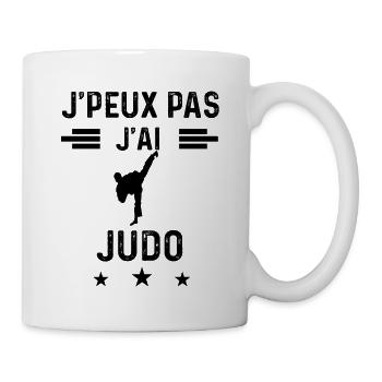 cadeau je peux pas j'ai judo - Mug blanc - blanc - Droite