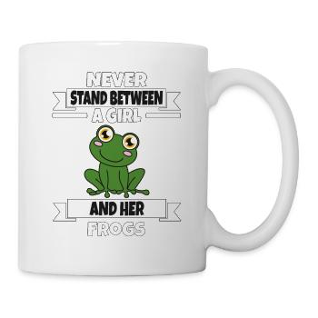 Frog Never Stand Between A Girl And Her Frogs - Mug - white - Right