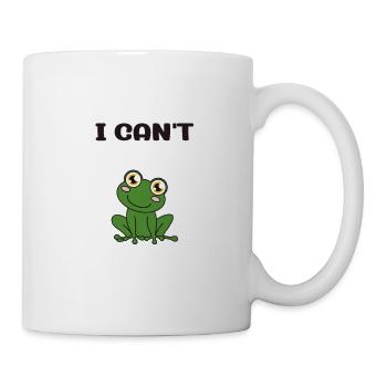 Frog Sorry I Can't My Frog Said No - Tasse - Weiß - Rechts