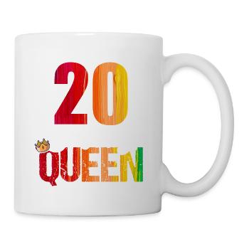 20 Years Old 20 Birthday Birthday Queen - Mug - white - Right