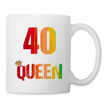 40 years old 40 birthday Birthday Queen - Mug - white - Right
