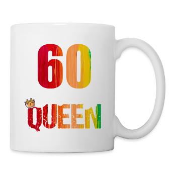 60 Years Old 60 Birthday Birthday Queen - Mug - white - Right