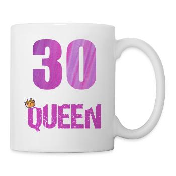30 ans 30 anniversaire Queen - Mug blanc - blanc - Droite