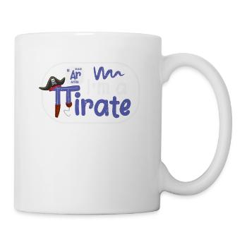 Funny in A Pirate Pi Day Argon Ar Chemistry Math - Mug - white - Right