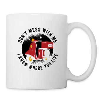 Briefträger Und Paket-Zusteller Für Postboten - Tasse - Weiß - Rechts