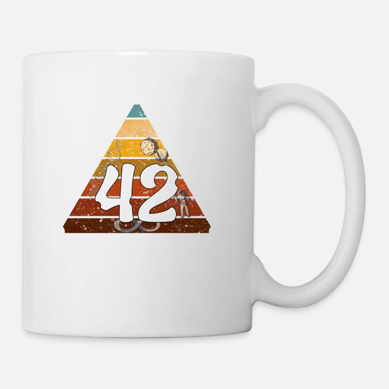 Life Universe Everything 42 Antwort - Tasse - Weiß