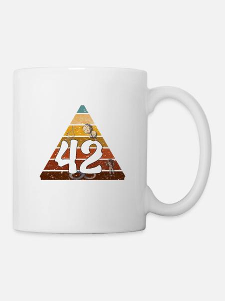 Life Universe Everything 42 Antwort - Tasse - Weiß