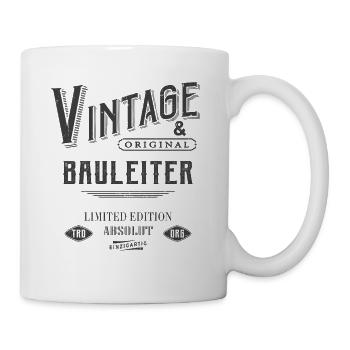 Bauleiter Vintage - Tasse - Weiß - Rechts