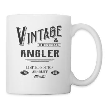 Angler Vintage - Tasse - Weiß - Rechts