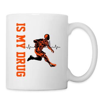 Basketball Is My Drug Basketball Fan Gift Idea - Mug - white - Right
