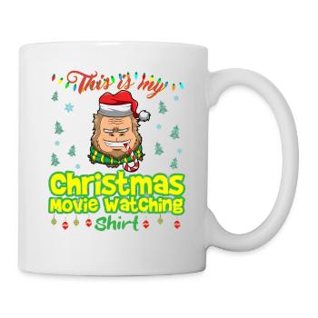 Ceci est ma chemise de film de Noël - Mug blanc - blanc - Droite