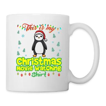 Ceci est ma chemise de film de Noël - Mug blanc - blanc - Droite