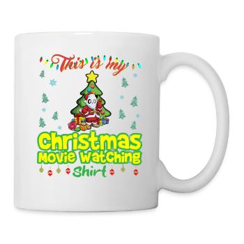 Ceci est ma chemise de film de Noël - Mug blanc - blanc - Droite