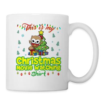 Ceci est ma chemise de film de Noël - Mug blanc - blanc - Droite