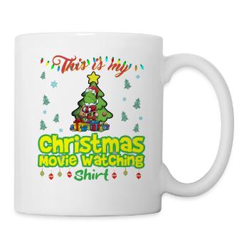 Ceci est ma chemise de film de Noël - Mug blanc - blanc - Droite